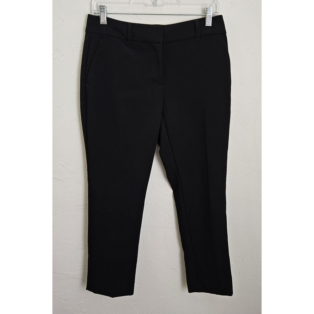 Ann Taylor Pants Women's Size 2P‎ Petite Black Tapered Leg Trouser 24.5" Inseam